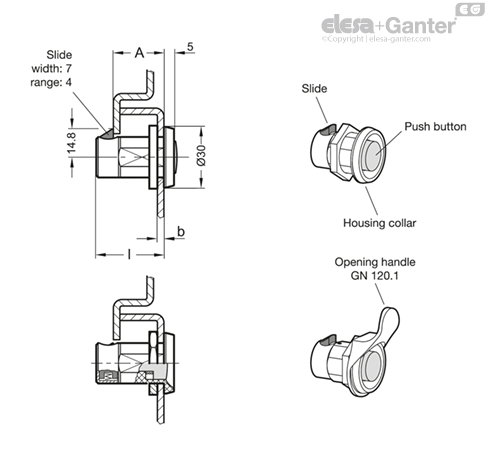 GN 315.1 Snap Locks | Elesa+Ganter